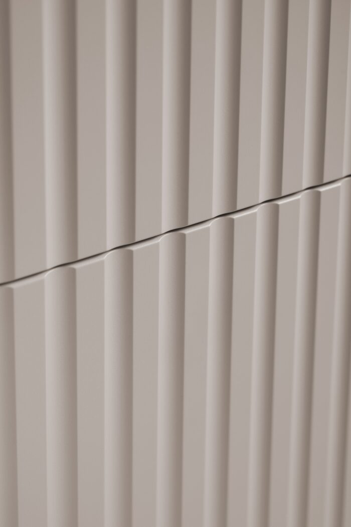 LINEA 100 cm kaszmir szafka łazienkowa wisząca ryflowana
