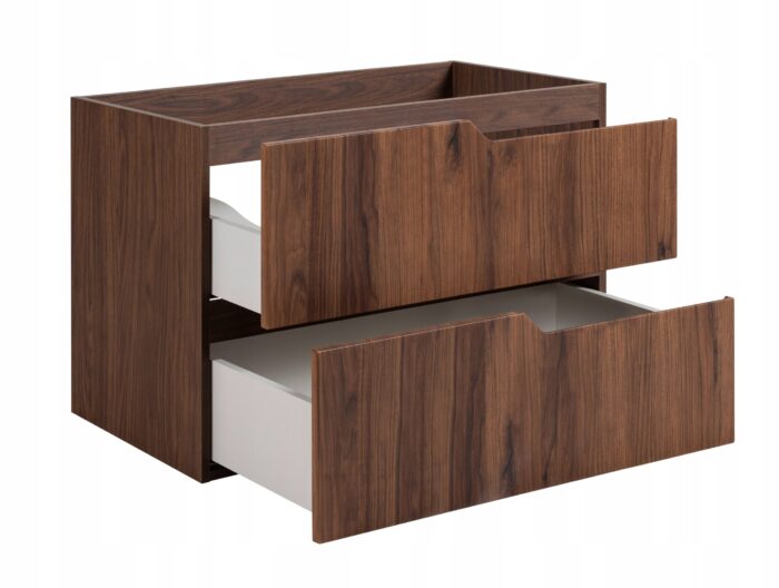 MODERN 80 cm dąb orzech szafka łazienkowa wisząca gładka