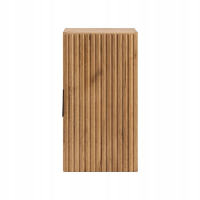 FLOW 68 cm dąb craft złoty półsłupek łazienkowy wiszący frezowany