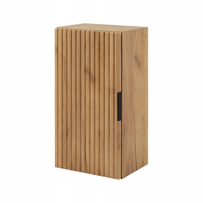 FLOW 68 cm dąb craft złoty półsłupek łazienkowy wiszący frezowany