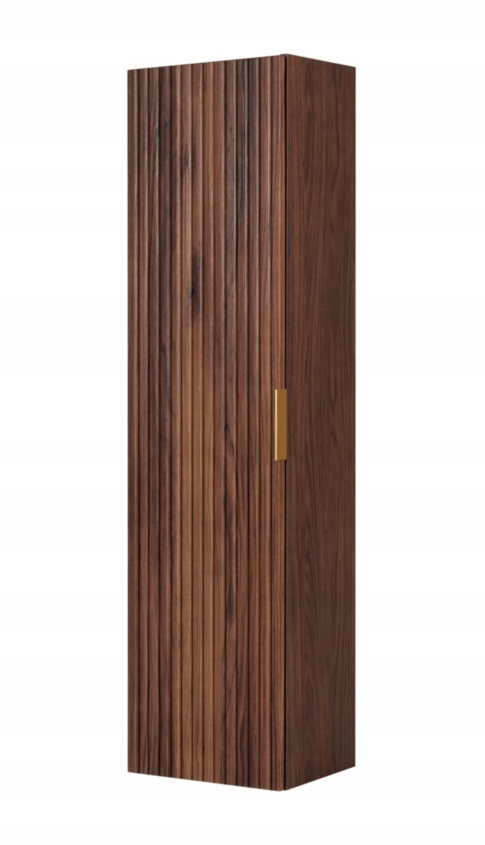 FLOW 35 cm orzech słupek łazienkowy wiszący ryflowany