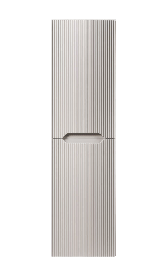 NOVO 130 cm kaszmir słupek łazienkowy wiszący ryflowany 3 półki cichy domyk
