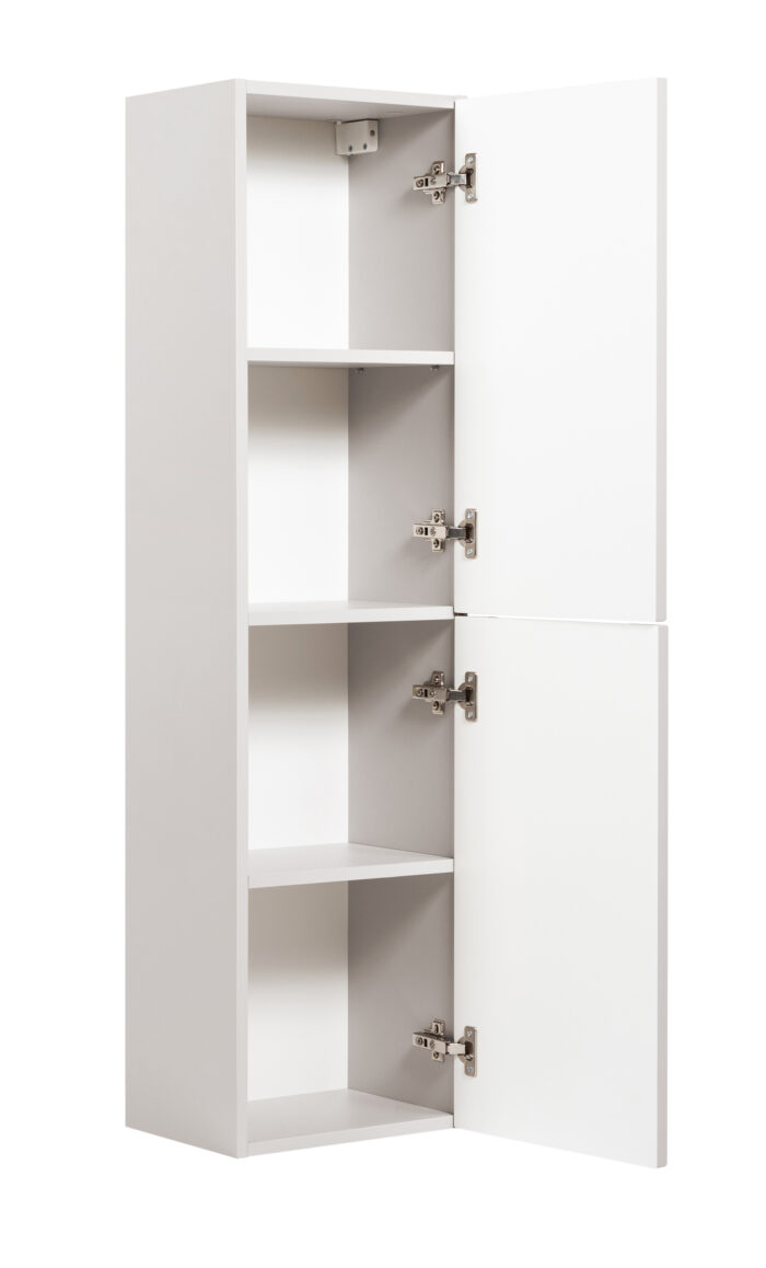 NOVO 130 cm kaszmir słupek łazienkowy wiszący ryflowany 3 półki cichy domyk