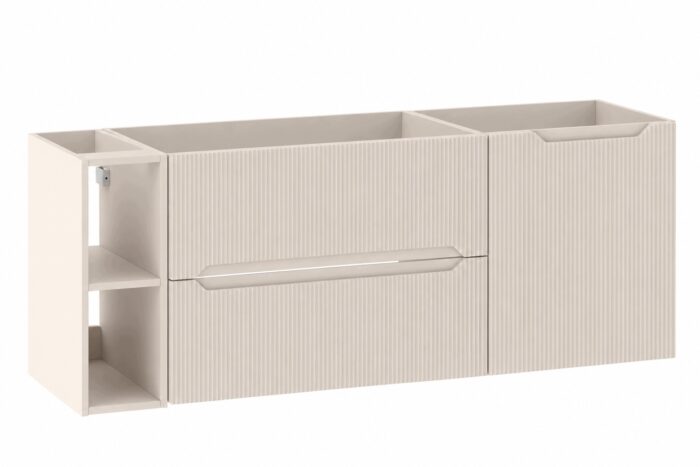 NOVO 120 cm kaszmir szafka łazienkowa wisząca 2 szuflady regał 20 cm